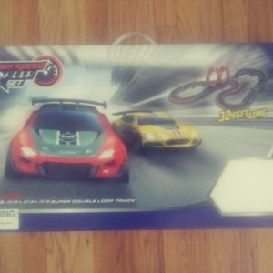 JUSBROS Super Speed Racer Set 1:43 Slot Car Racing Set 32 Feet Long JM17821
